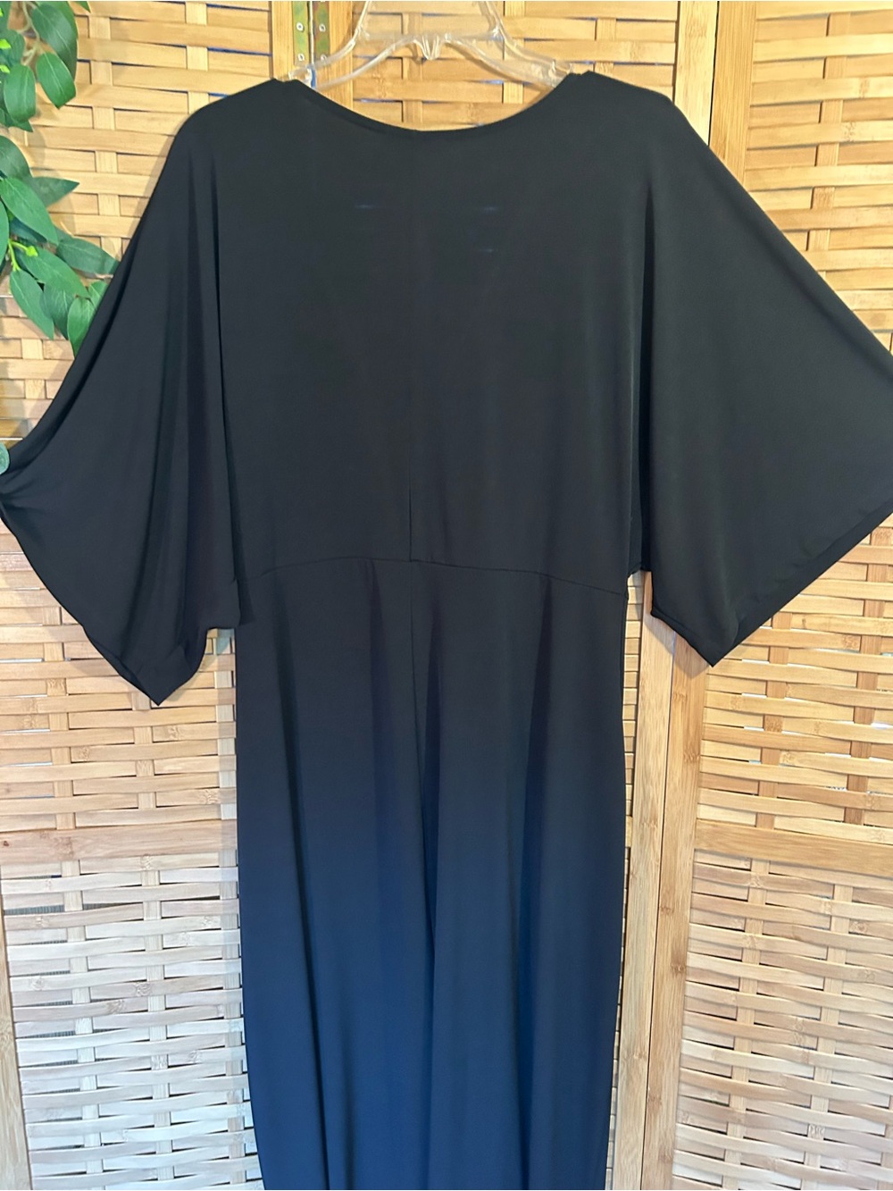 🔥3/$8- VENUS Black Twist-Front Maxi Dress - Picture 8 of 9
